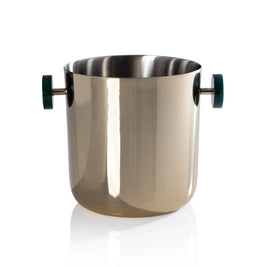 SPIGA ICE BUCKET - GOLD WITH GREEN ACCENTS