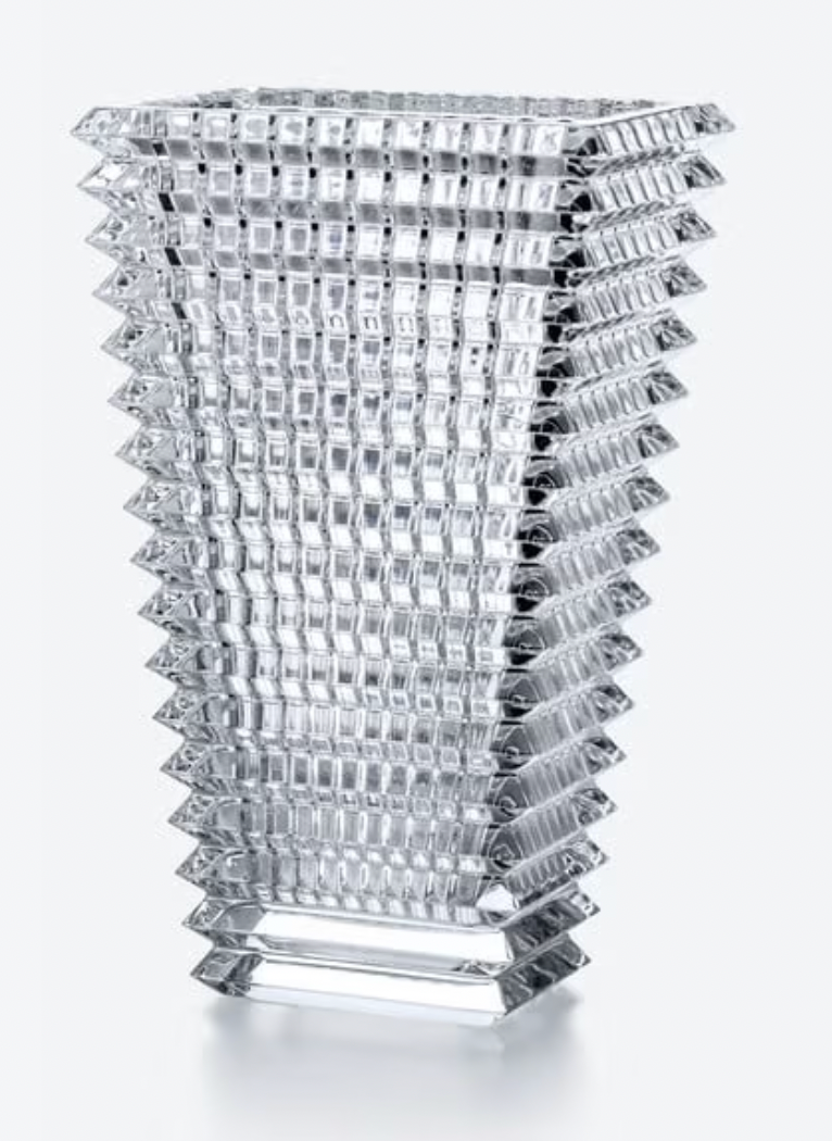 BACCARAT EYE VASE SILVER LG 300