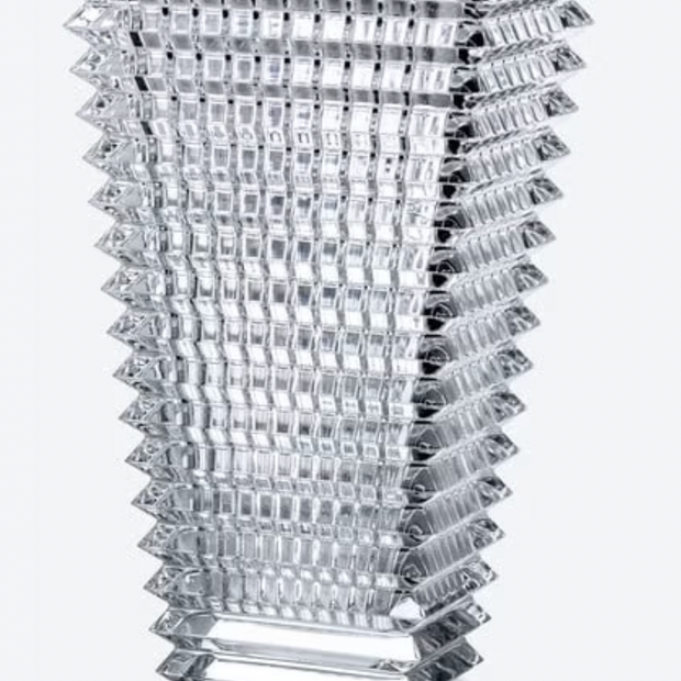 BACCARAT EYE VASE SILVER LG 300