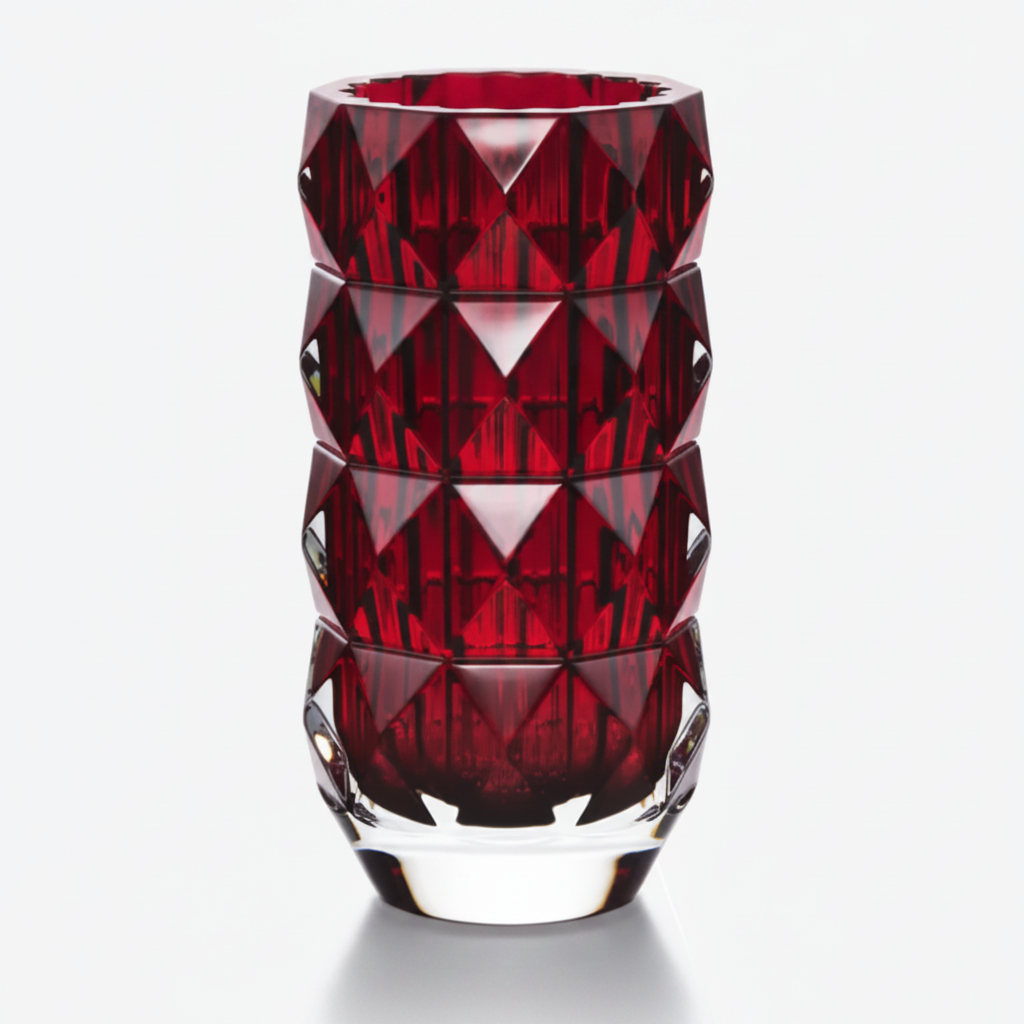 BACCARAT LOUXOR VASE RED SM 150
