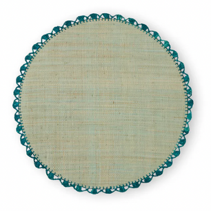 SET OF 2 LIGHT BLUE PLACEMAT OTTANIO EDGE