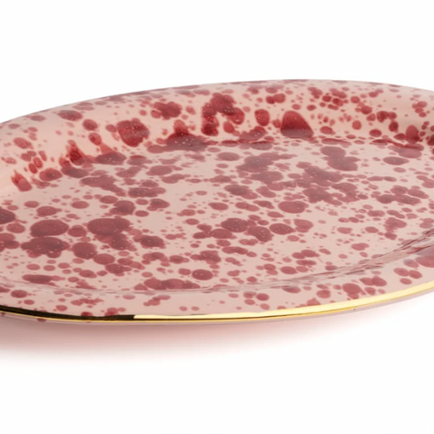 OVAL PLATTER BORDEAUX LARGE