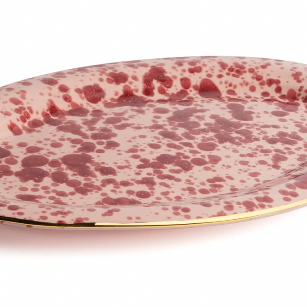 OVAL PLATTER BORDEAUX LARGE