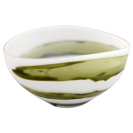 DENALI BOWL IRIDESCENT WHITE GREEN