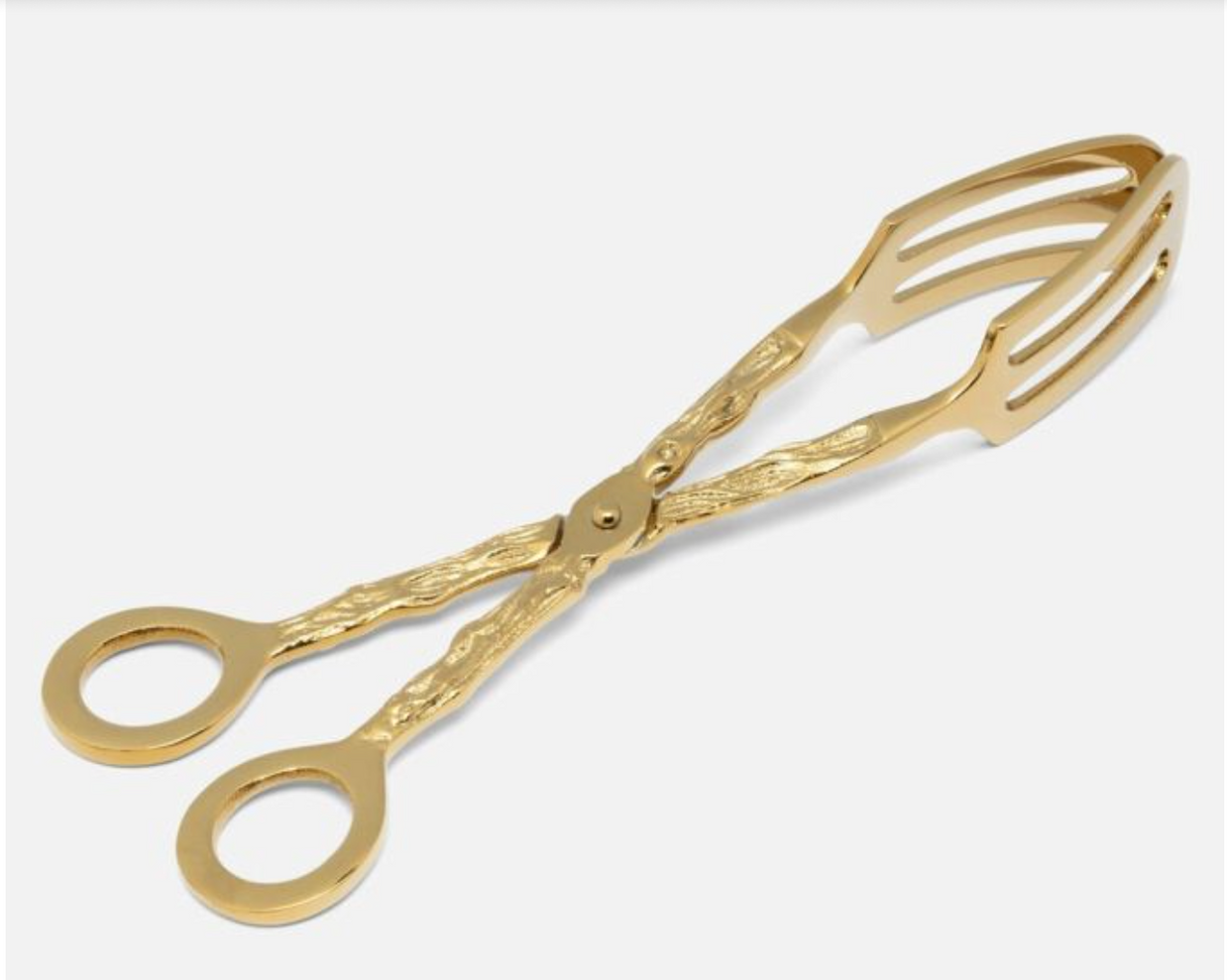 ARBOR POLISHED GOLD TWIG DERVONG TONGS BRASS