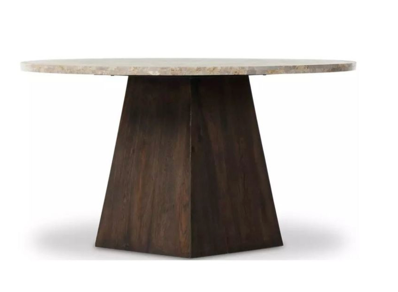BRISA ROUND DINING TABLE 55 BASE GREY TABCCO OAT