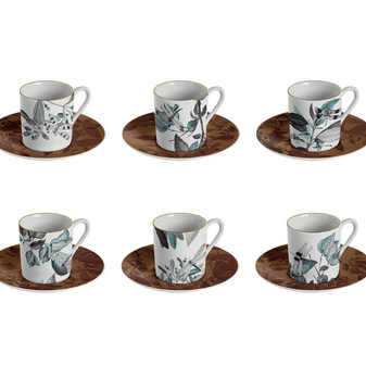 BLACK DRAGON POOL COFFEE CUPS