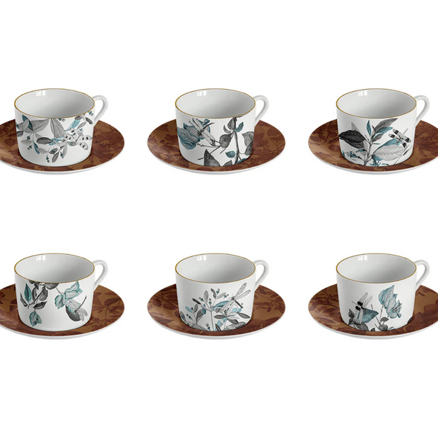 BLACK DRAGON POOL TEA CUPS