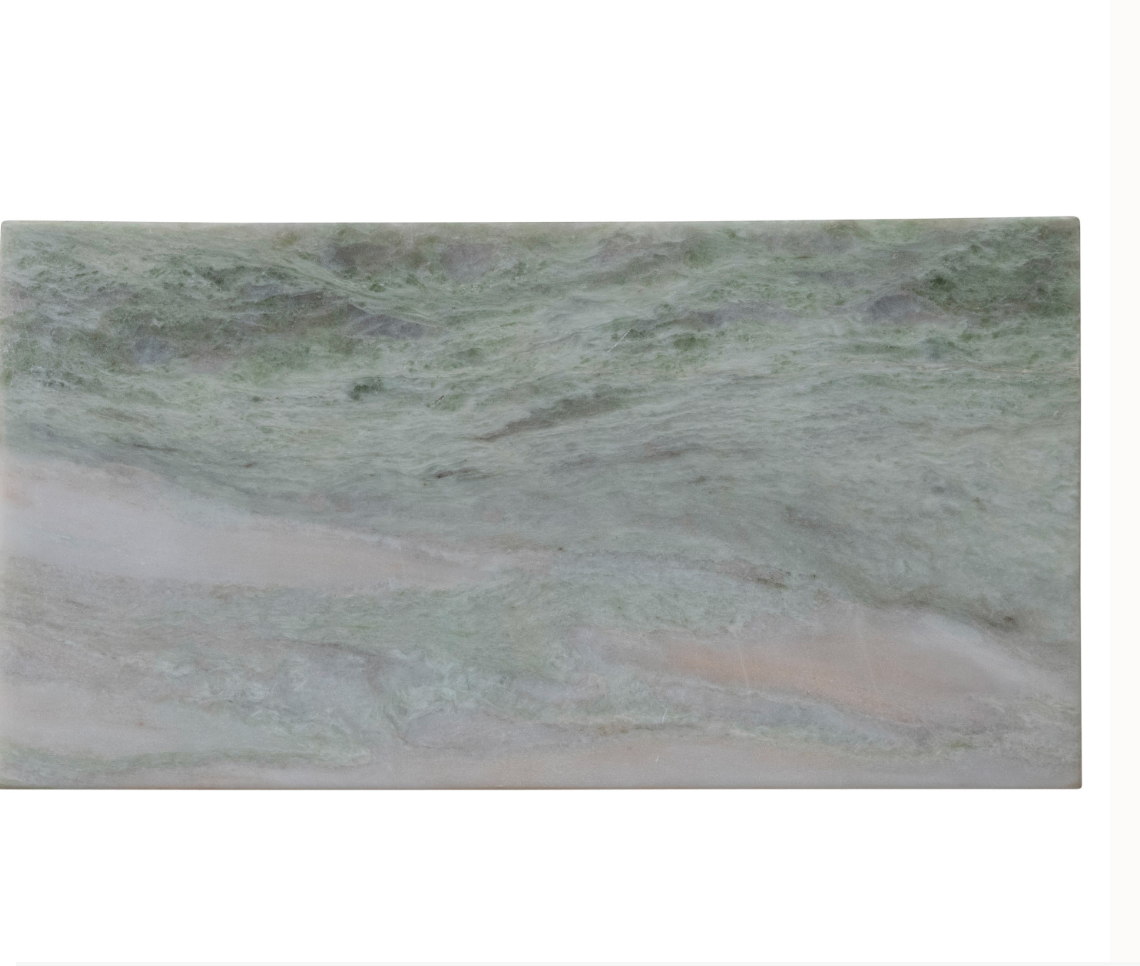 MARBLE CHEESE/SERVING BOARD, GREEN MELANGE