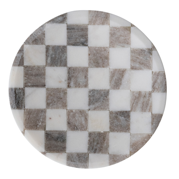 MARBLE CHECKERED CHEESE SERVING TRAY