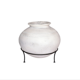 OLD WATER CONTAINER ON STAND