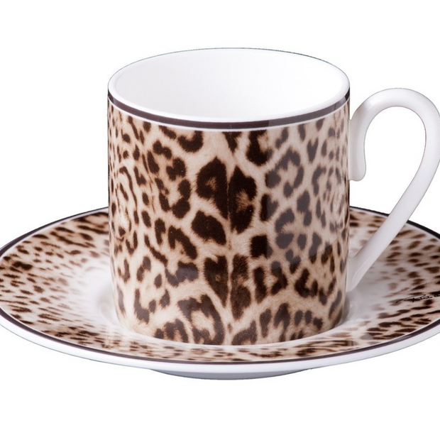 COFFE CUP & SAUCER JAGUAR SET OF 2