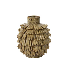 FRINGE VASE 9.25X10.25