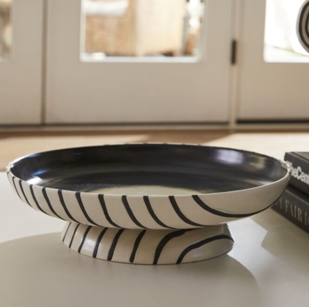 CONTOUR FOOTED BOWL 14X3.75