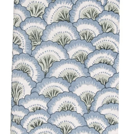 PONTCHARTRAIN SCALLOP BLUE - GUEST TOWEL