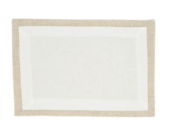 DOUBLE LAYER PLACEMAT- IVORY