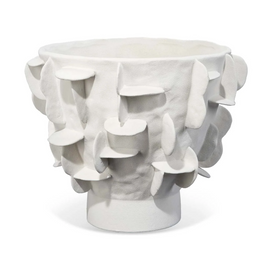 HELIOS VASE WHITE CERAMIC