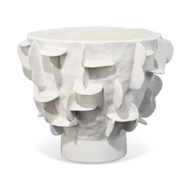HELIOS VASE WHITE CERAMIC