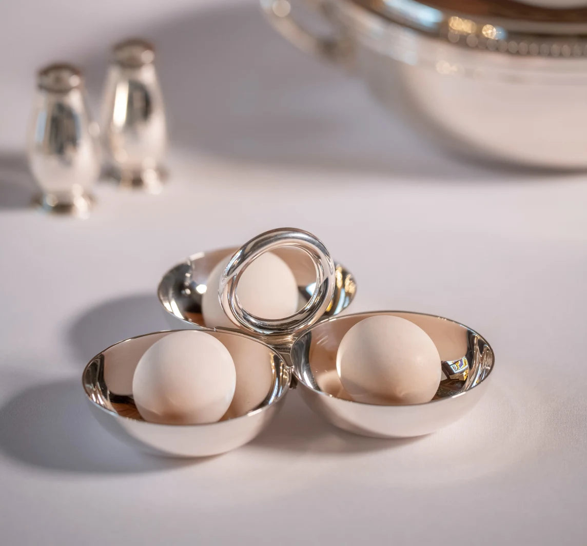 CHRISTOFLE VERTIGO 3 BOWL SNACK DISH