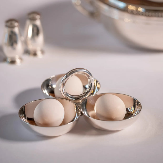 CHRISTOFLE VERTIGO 3 BOWL SNACK DISH
