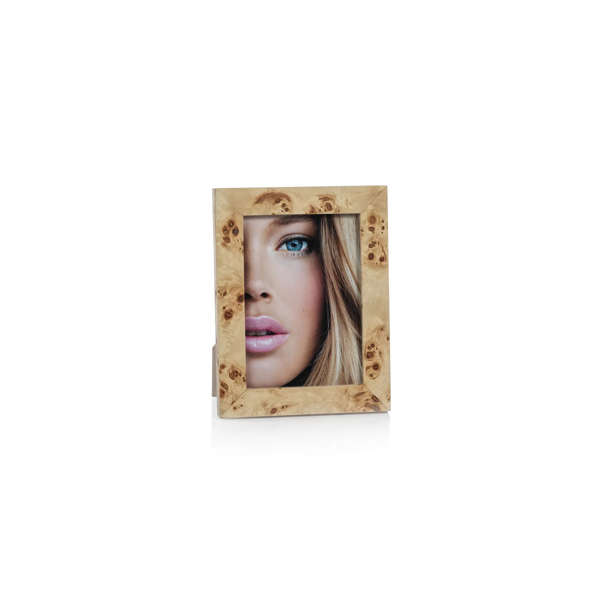 BURL WOOD VENEER PHOTO FRAME 5X7