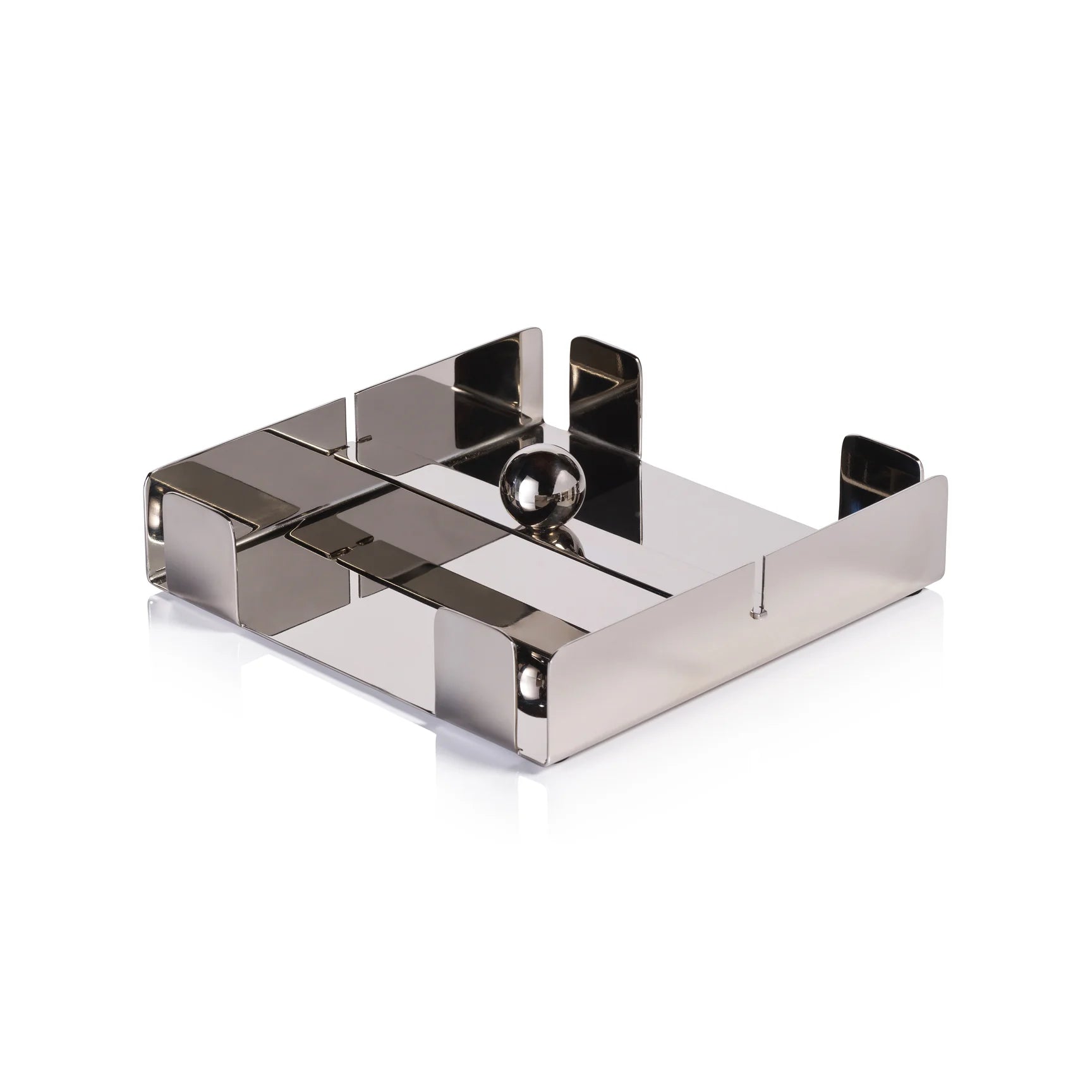 BASSO LUNCH NAPKIN HOLDER POLISHED NICKEL