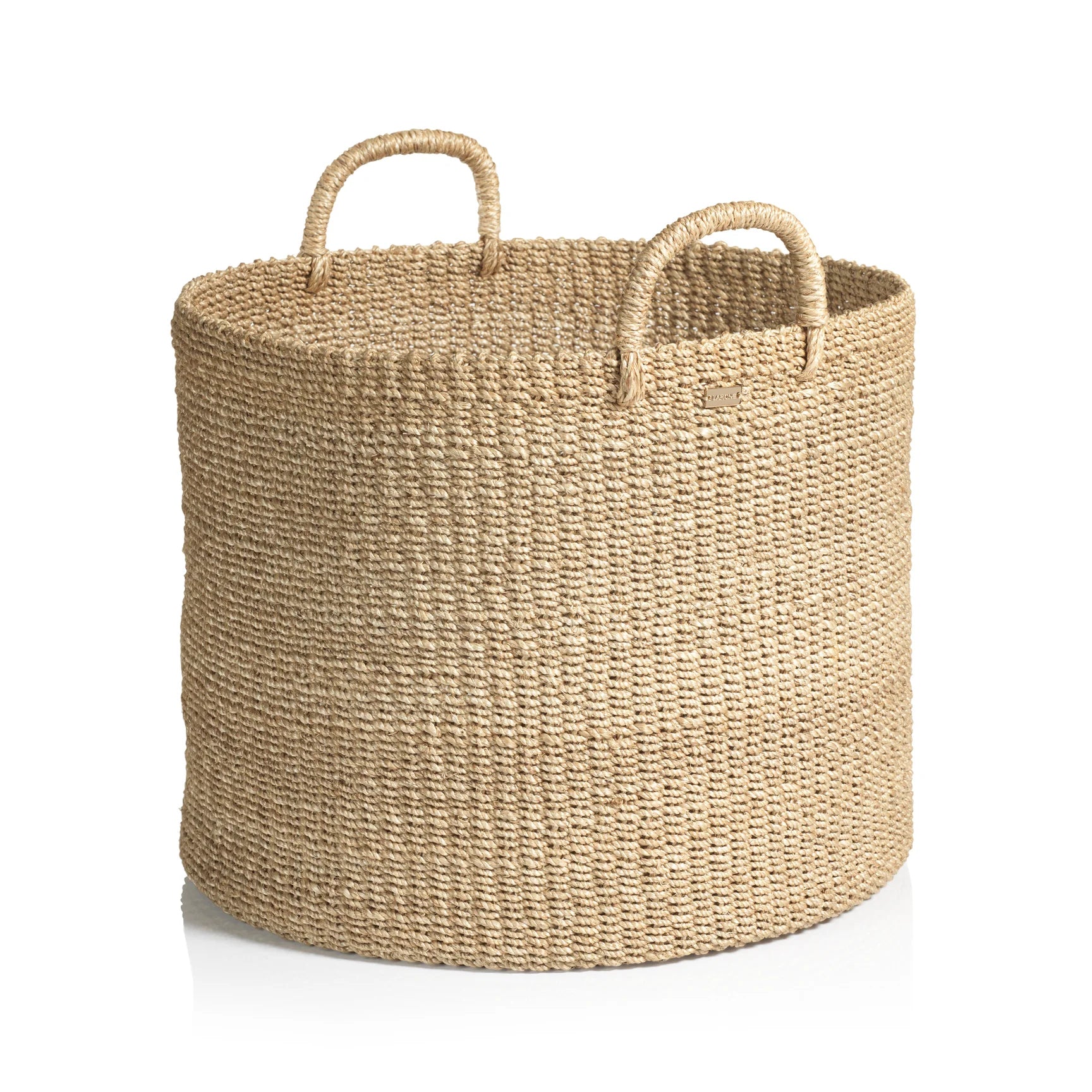 CAMILLE ROUND ABACA BASKET