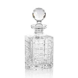 BELMORE CRYSTAL GLASS WHISKEY & BRANDY DECANTER