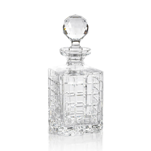 BELMORE CRYSTAL GLASS WHISKEY & BRANDY DECANTER