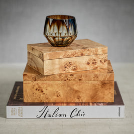 LEIDEN BURL WOOD DESIGN BOX SM