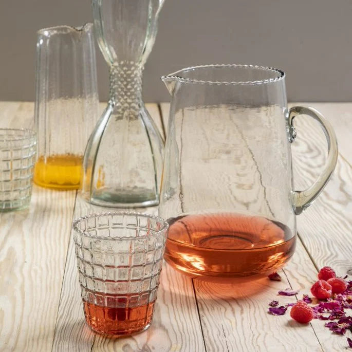 RUFFLE GLASS PITCHER