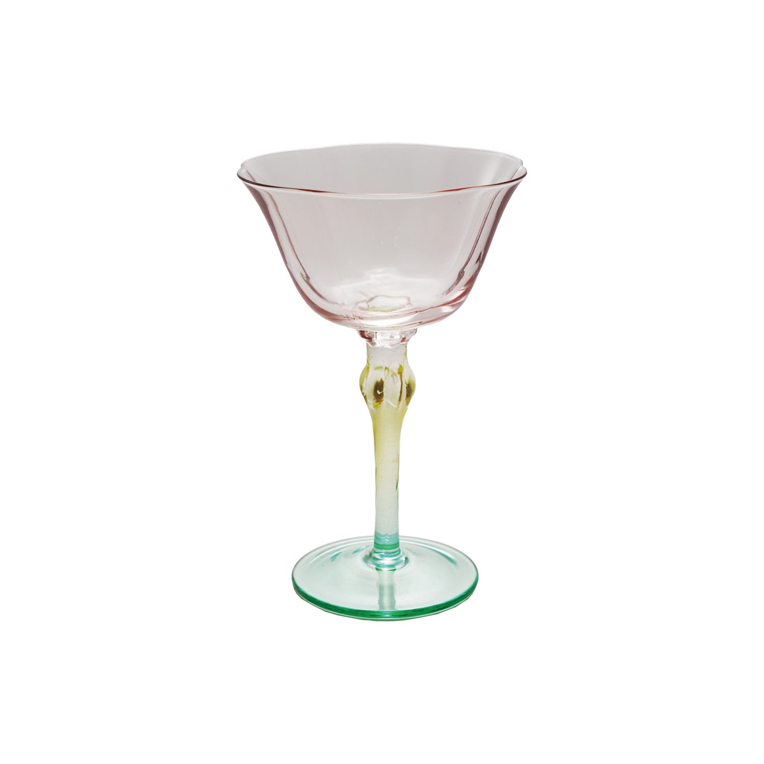 HAND-BLOWN STEMMED WINE GLASS