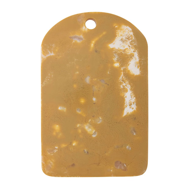 MARBLED RESIN CHEESE/SERVING BOARD W/ HANDLE