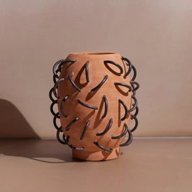 NADA TERRACOTA VESSEL BY DIEGO OLIVERO STUDIO