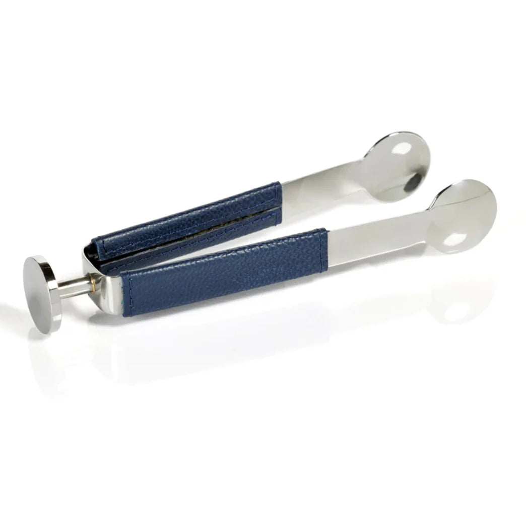 LAGUNA NICKEL & LEATHER ICE TONG