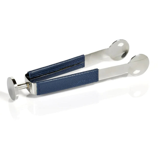 LAGUNA NICKEL & LEATHER ICE TONG
