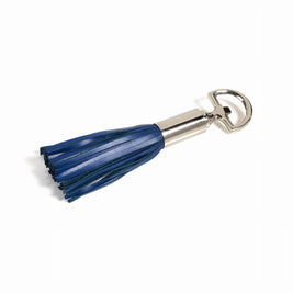 ROYAL LEATHER TASSEL BOTTLE OPENER - BLUE/NICKEL