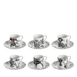 POMPEI COFFEE CUPS ASS 6