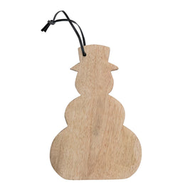 SHAPED CHEESE / CUTTING BOARD W/ LEATHER TIE