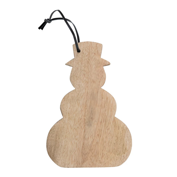 SHAPED CHEESE / CUTTING BOARD W/ LEATHER TIE
