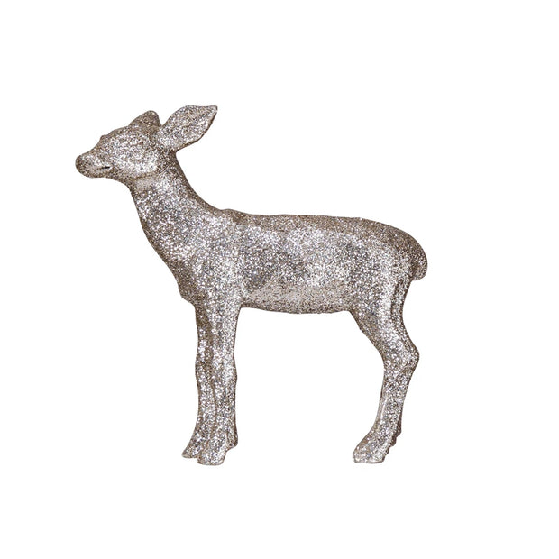 RESIN DEER W/ GLITTER
