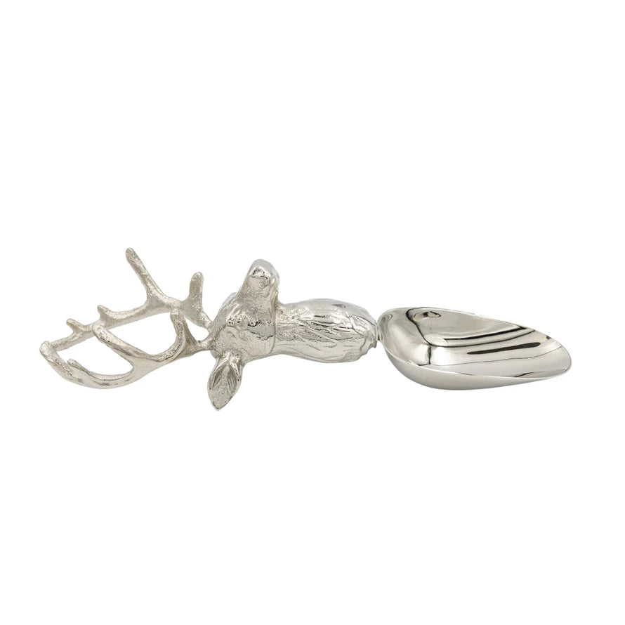 CAST ALUMINIUM & STEEL SCOOP DEER HEAD SHAPED HANDLE