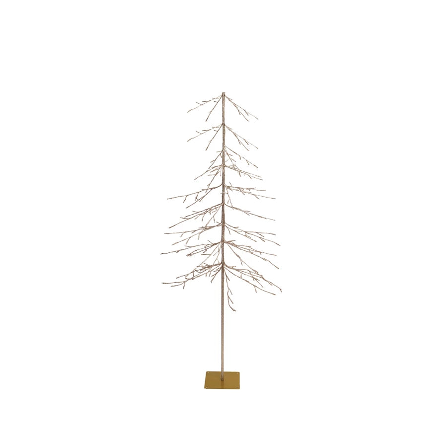 PRE - LIT PLASTIC TREE WITH PLUG & 216 LED LIGHTS KD
