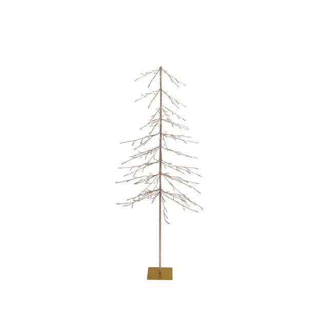 PRE - LIT PLASTIC TREE WITH PLUG & 216 LED LIGHTS KD