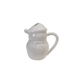4OZ. STONEWARE SNOWMAN SHAPED - WHITE