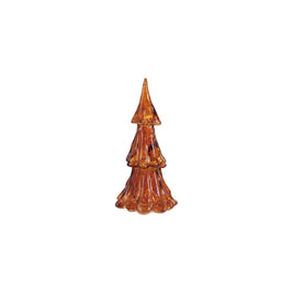 RESIN TREE WITH LED LIGHT - AMBER COLOR