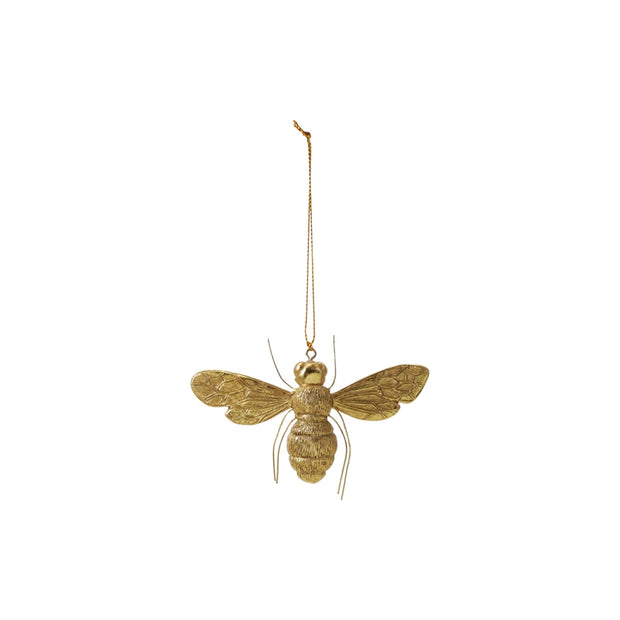 2-3/4"H RESIN BEE ORNAMENT WITH WIRE LEGS