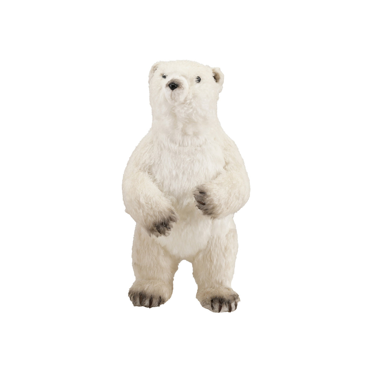 FAUX FUR & FOAM STANDING POLAR BEAR